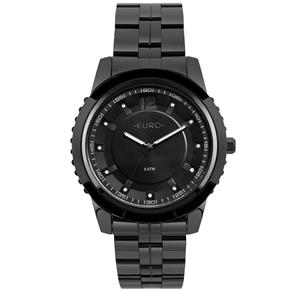 Relógio Feminino Euro Metal Glam EU2035YOF/4P 45mm Aço Preto