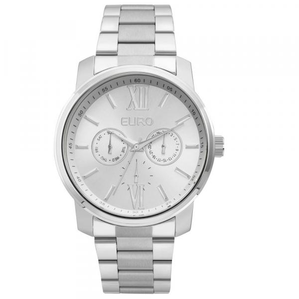 Relógio Feminino Euro Metallics EU6P29AGV/3K 43mm Aço Prata