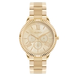 Relógio Feminino Euro Multiglow EU6P29AHO/4D 43mm Aço Dourado