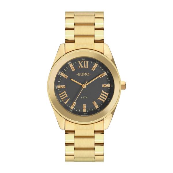 Relógio Feminino Euro Roman Shine Dourado EU2036YND/4C 38mm Aço Dourado