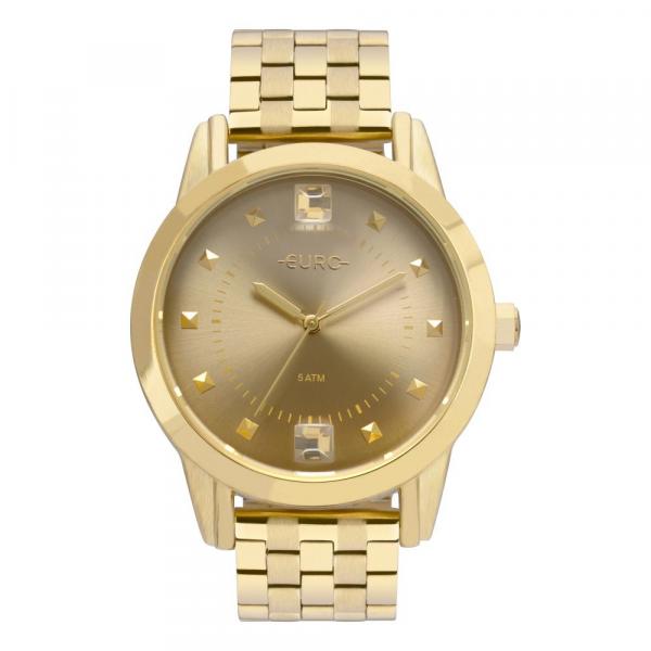 Relógio Feminino Euro Spike Illusion EU2035YRT/4D 40mm Aço Dourado - Technos