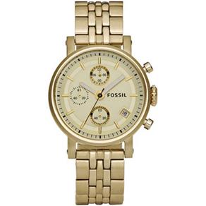 Relógio Feminino Fossil Analógico Casual - Fes2197/Z - Dourado