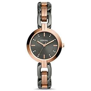 Relógio Feminino Fossil Modelo BQ3520 Pulseira em Metal / a Prova D` Água