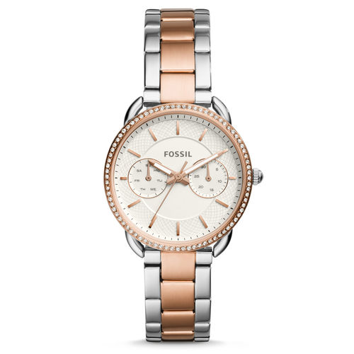 Relógio Feminino Fossil Modelo ES43961KN Prata Rose 35mm