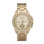 Relógio Feminino Fossil Riley FES2683/Z - Dourado com Cristais