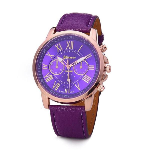 Relógio Feminino Geneva Roxo