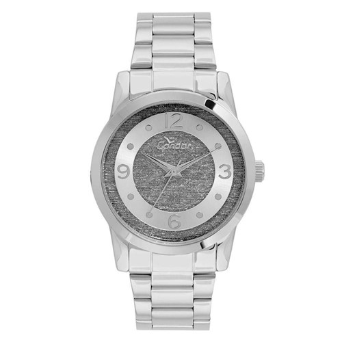 Relógio Feminino Glitter Prata Condor Co2039ap/3C