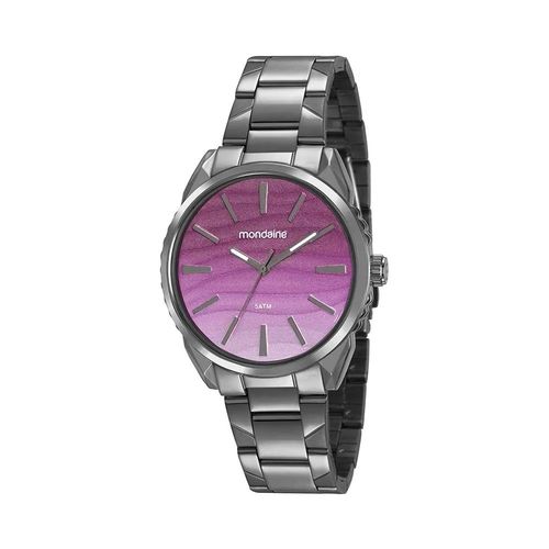 Relogio Feminino Grafite Mondaine Fundo Roxo 53716LPMVSE3