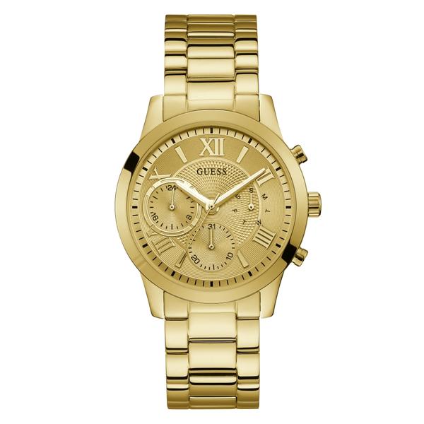 Relógio Feminino Guess Aço Dourado e Mostrador em Relevo 92686LPGDDA2 Cronógrafo