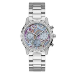 Relógio Feminino Guess Aço Prata e Mostrador Confetti 92695L0GSNA1 Cronógrafo