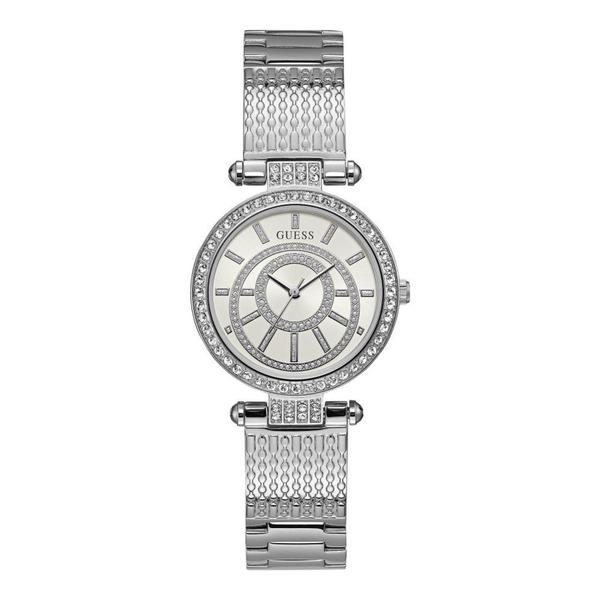 Relógio Feminino Guess Aço Pulseira Náutica e Detalhes em Zircônia Branca 92666L0GDNA1 Analógico