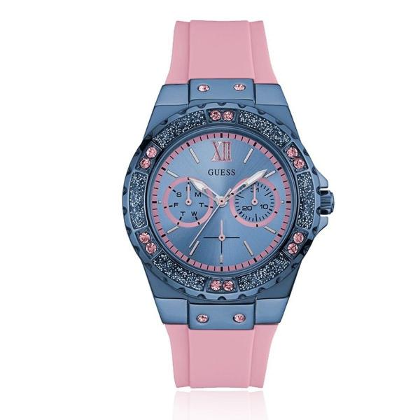 Relógio Feminino Guess Analógico 92601Lpgseu4 Borracha Rosa