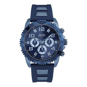 Relógio Feminino Guess Blue Oversized Cronógrafo Watch