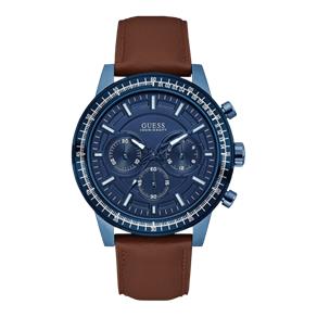 Relógio Feminino Guess Brown And Blue Large Cronógrafo Watch