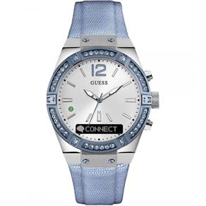 Relógio Feminino Guess Connect Smartwatch (azul) Modelo C0002m5 Pulseira em Couro