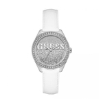 Relógio Feminino Guess Couro 92655l0gtnc2 Analógico Branco