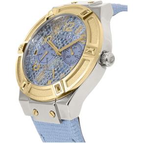 Relógio Feminino Guess Ice Blue And Tom Ouro Dourado Python-Texture Watch