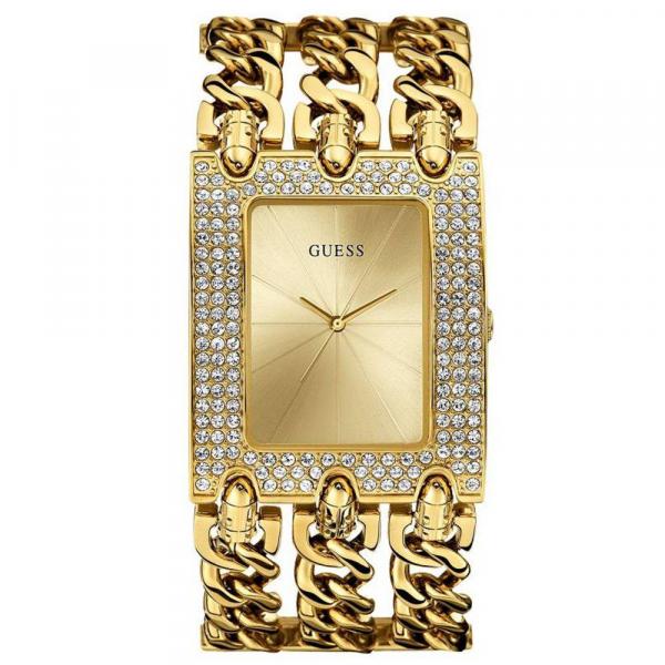 Relógio Feminino Guess Modelo U0085l1 Folheado a Ouro / a Prova D Água