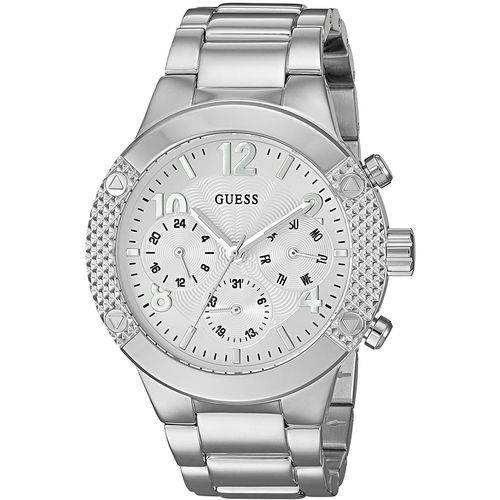 Relógio Feminino Guess Modelo U0849l1 Folheado a Prata / a Prova D' Água