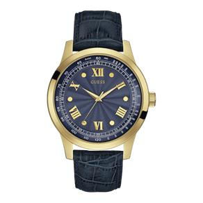 Relógio Feminino Guess Polished Tom Ouro Dourado Blue em Couro Watch