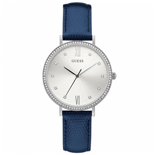 Relógio Feminino Guess Prata Azul Tiffany - GW0308L4