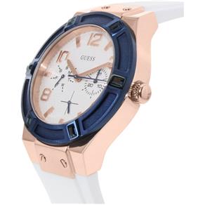 Relógio Feminino Guess White, Blue And Rose Tom Ouro Dourado Standout Sparkle Watch