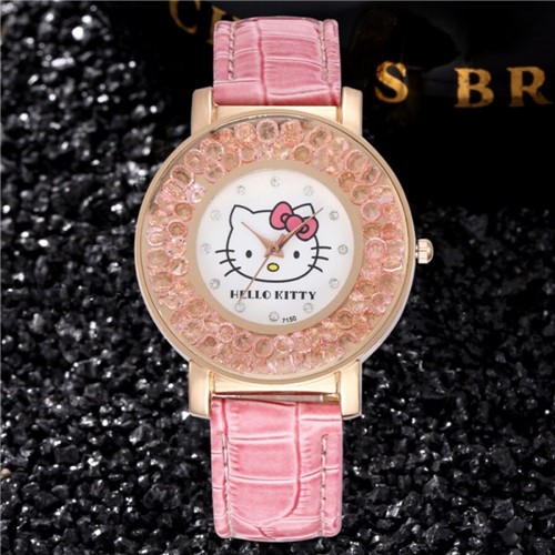 Relógio Feminino Hello Kitty Infantil Adulto Alta Qualidade