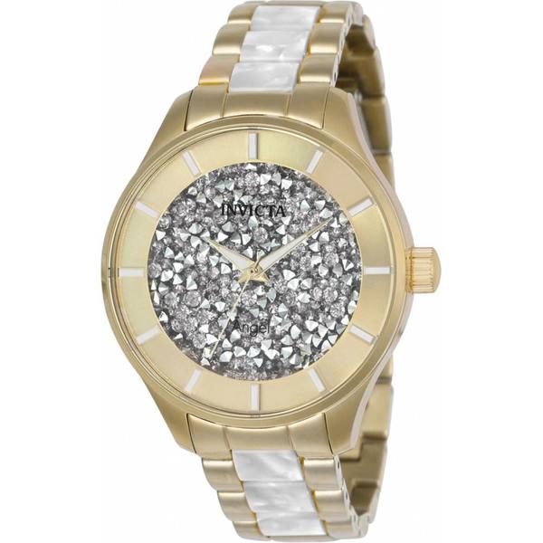 Relógio Feminino Invicta Angel 24666 - Ouro 18k - Resistência à Água Até 100 Metros