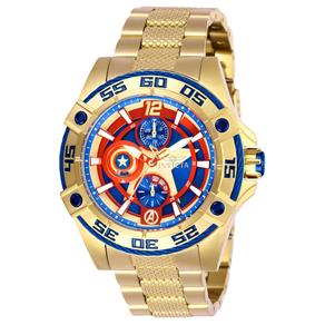 Relógio Feminino Invicta Modelo 27019 Marvel - a Prova D` Água - Dourado