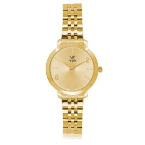 Relogio Feminino Kansas Caixa Metal Dourado Pulsei