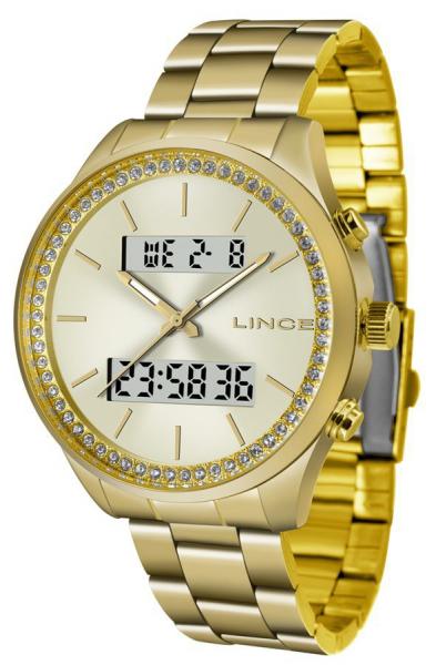 Relogio Feminino Lince Ana-Digital Dourado LAG4591L-C1KX