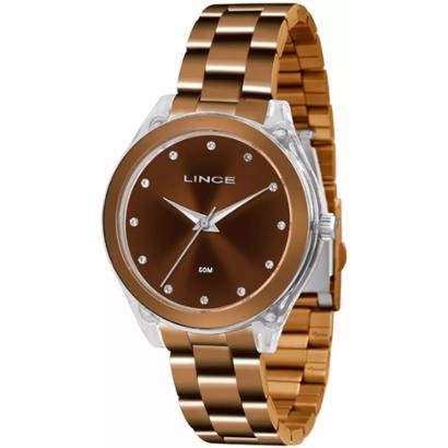 Relogio Feminino Lince Analogico Lrb4431p Chocolat