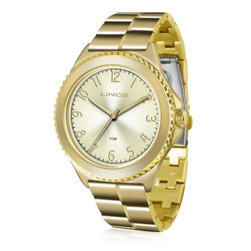 Relógio Feminino Lince Analógico LRG4429L C2KX Dourado