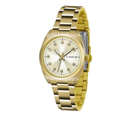 Relógio Feminino Lince Analógico Lrgh035l C1kx Dourado