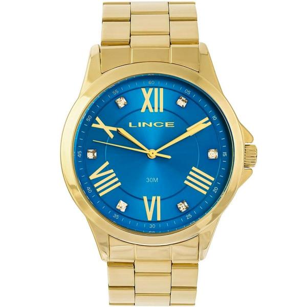 Relógio Feminino Lince Analógico LRGJ046L A3KX Fundo Azul