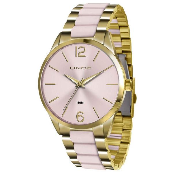 Relogio Feminino Lince Analogico Lrt4442l R2kr Dourado