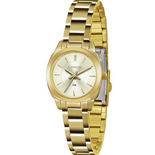 Relógio Feminino Lince Clássico Lrg4436l B1kx Dourado