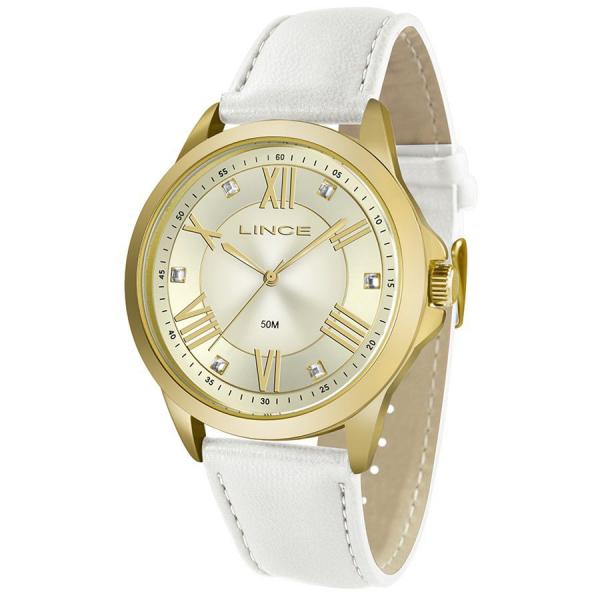 Relogio Feminino Lince Couro Dourado LRCJ046L-C3BX