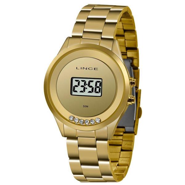 Relogio Feminino Lince Digital Dourado SDF4610L-BXKX