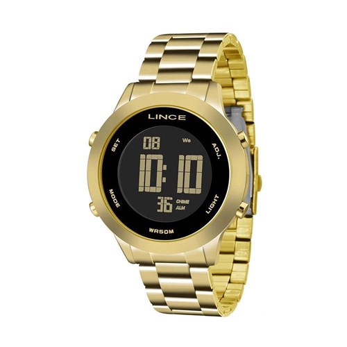 Relógio Feminino Lince Digital Dourado SDPH038LPXKX