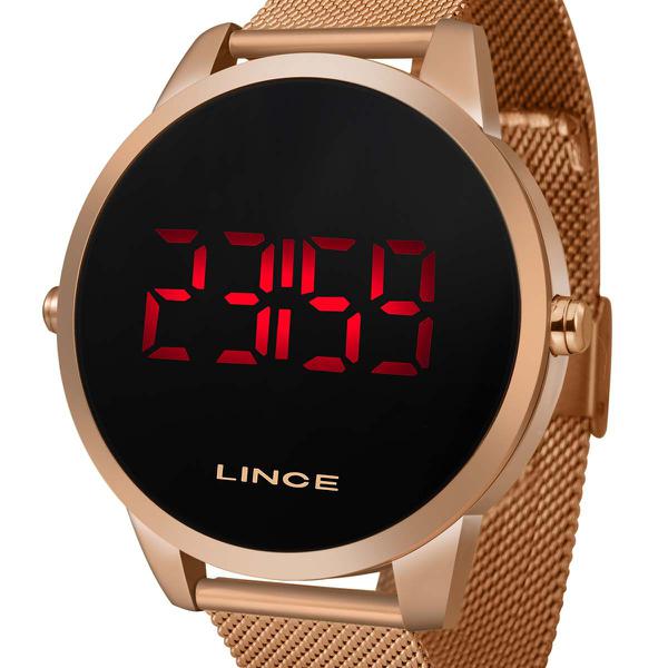 Relógio Feminino Lince Digital Led MDR4594L PXRX Rose