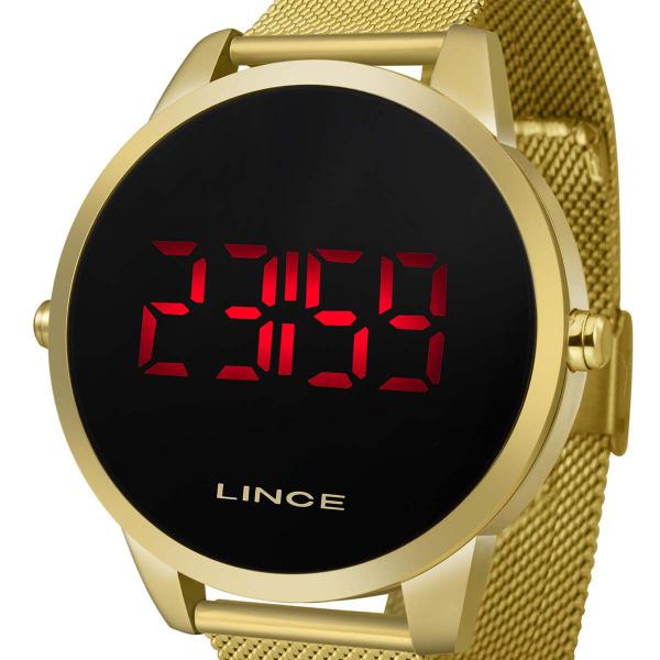 Relógio Feminino Lince Digital Mdg4586l Pxkx Dourado