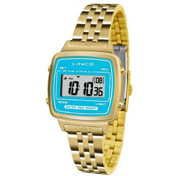 Relógio Feminino Lince Digital Sdph042l Bakx Dourado