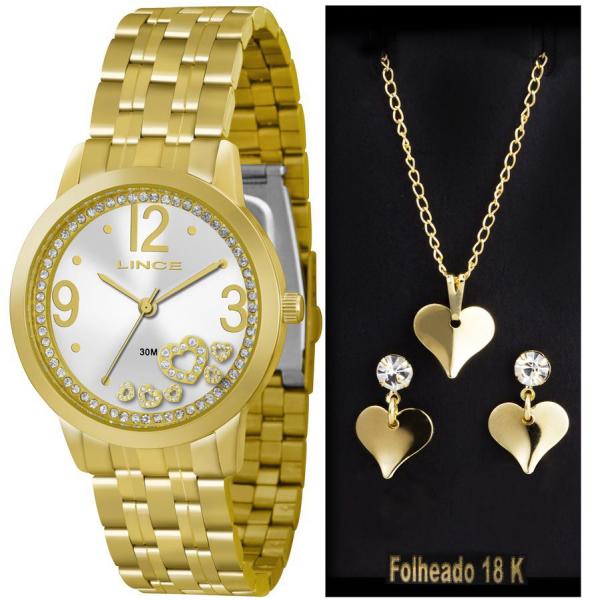 Relogio Feminino Lince Dourado Banhado LRG4254L-K063S2KX