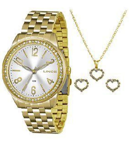 Relogio Feminino Lince Dourado Banhado LRG4338L-KT03S2KX