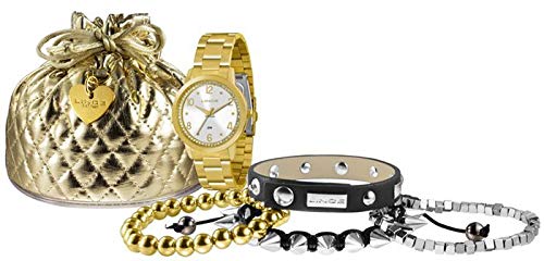 Relogio Feminino Lince Dourado Bnahdo Lrg428l-ko59