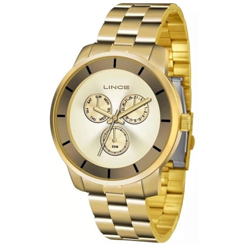 RELOGIO FEMININO LINCE DOURADO LMG4478L - Dourado