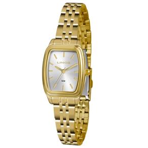 Relogio Feminino Lince Dourado Quadrado LQG4502L S1KX