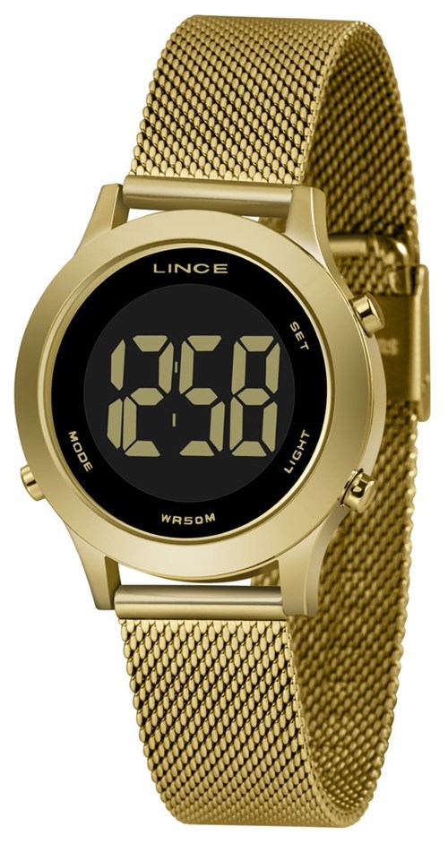 Relógio Feminino Lince Dourado Redondo Sdph110L Pxkx