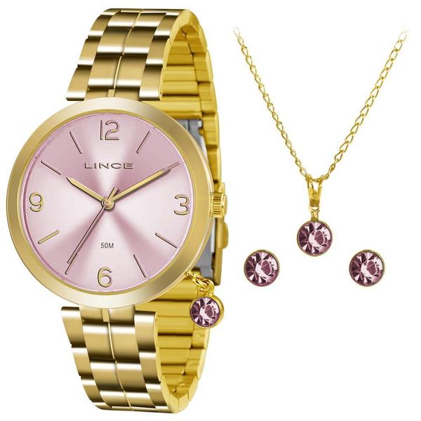 Relógio Feminino Lince Lrg4458l Kt70r2kx Dourado